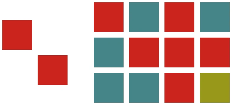 Figure G.1: Motif (left) and mosaic (right) of Sample Input 1.